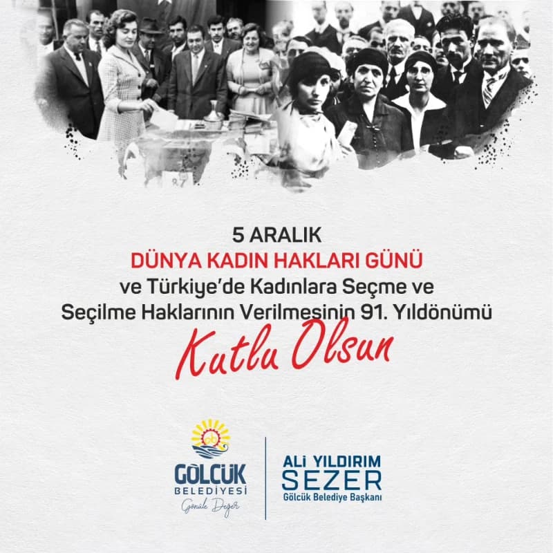 Gölcük'te Türk Kadınına Övgü!