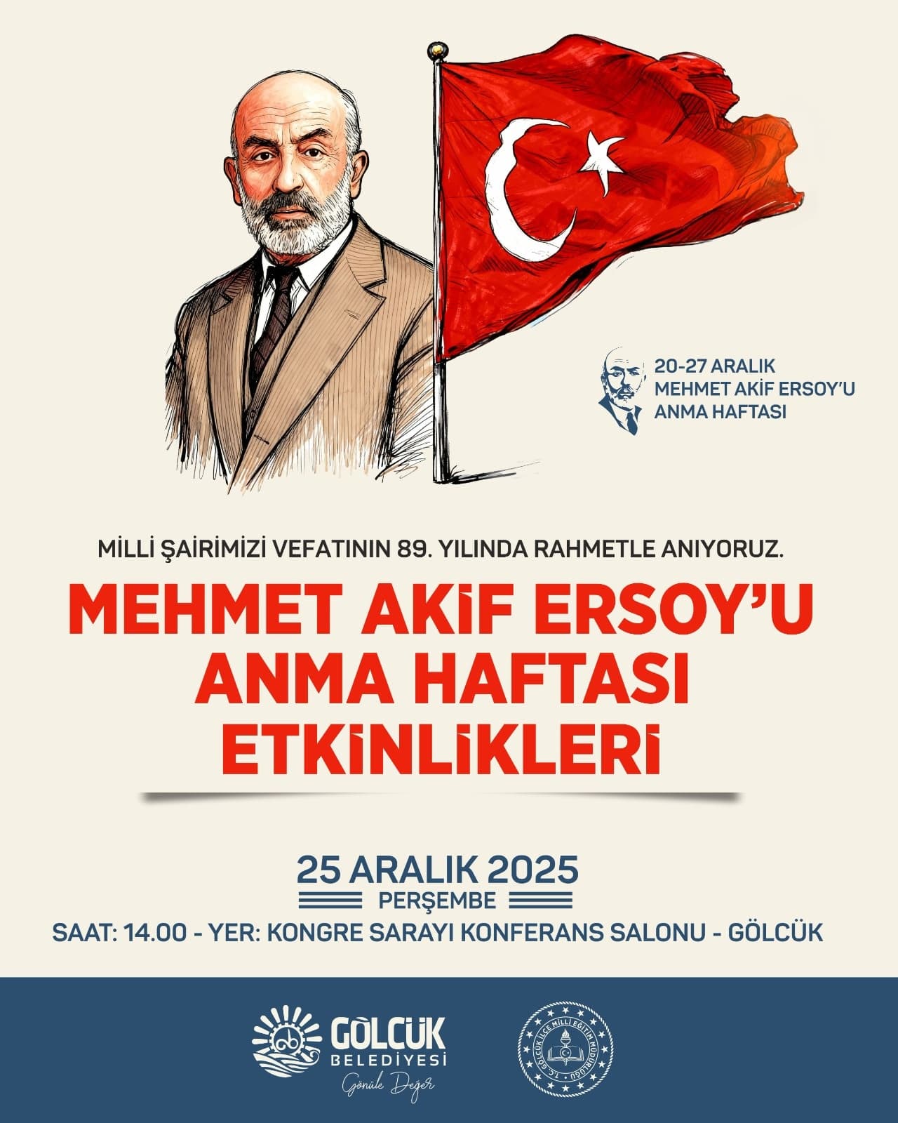 Gölcük'te Mehmet Akif Ersoy Anılacak!