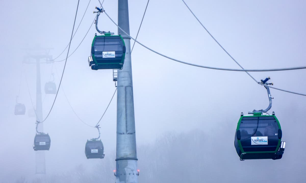 Kartepe'de Teleferik Seferleri Durduruldu!