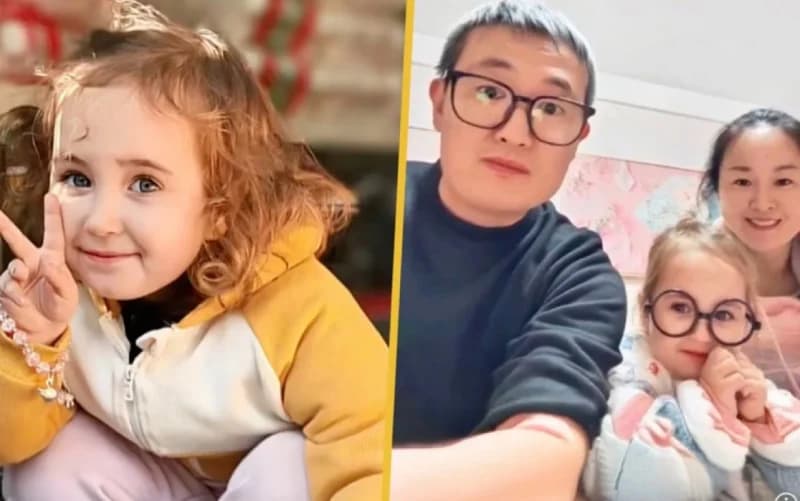 Çinli çiftin bebeği sarı saçlı ve mavi gözlü doğdu!
