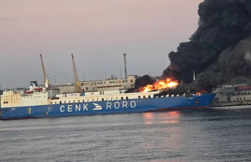 Rusya Odessa'da Türk yük gemisini vurdu!