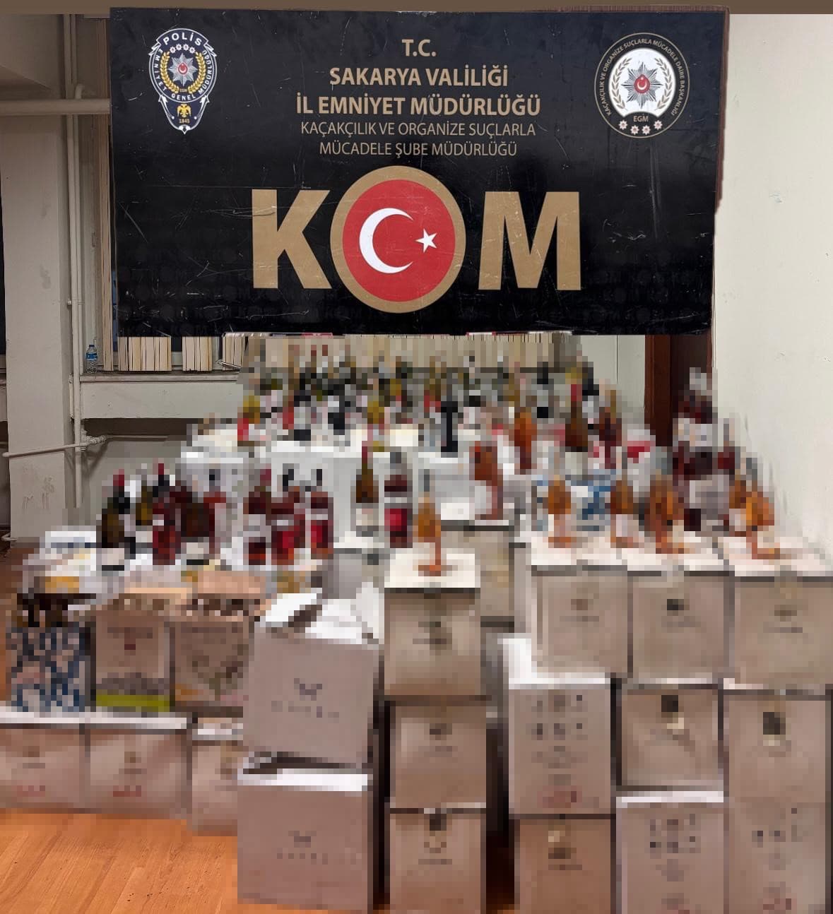 Sakarya'da Yılbaşı Öncesi Kaçak Alkol Operasyonu!