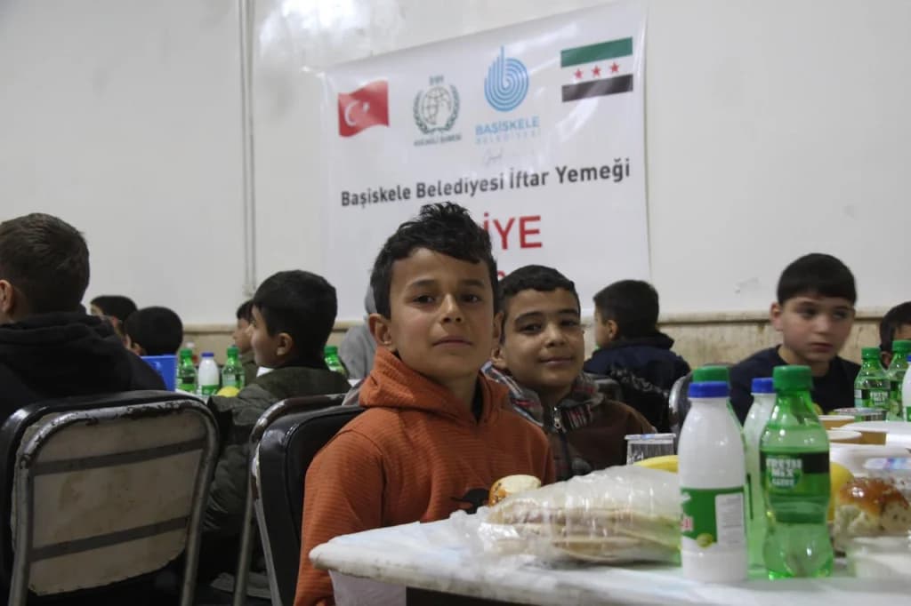 Başiskele'den Suriye'ye uzanan iftar sofrası