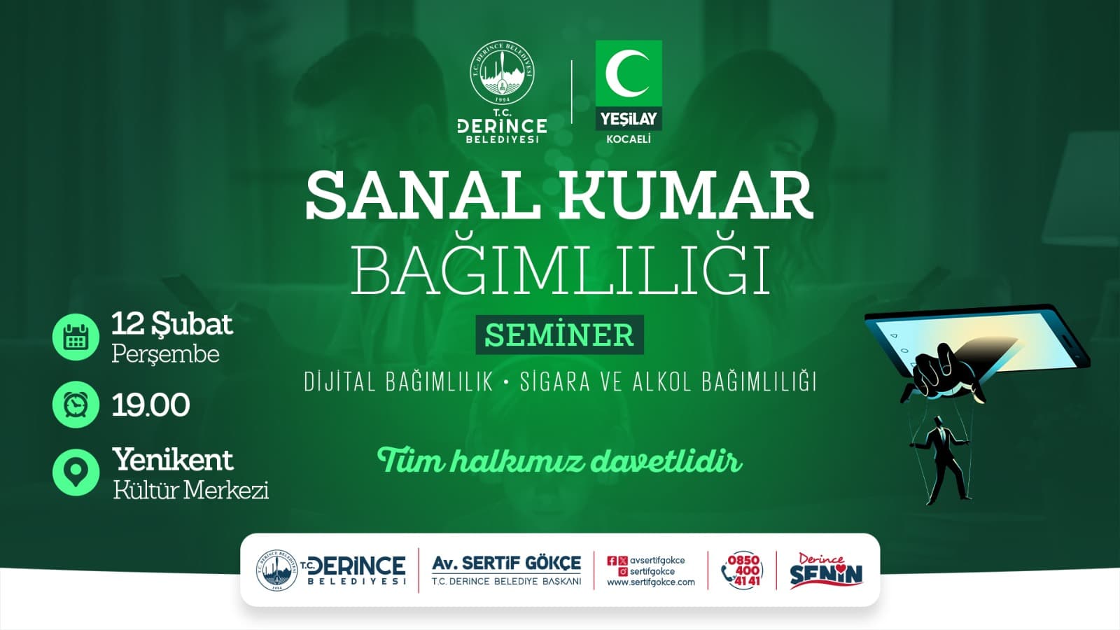 Derince'de Sanal Kumar ve Dijital Bağımlılık Semineri!