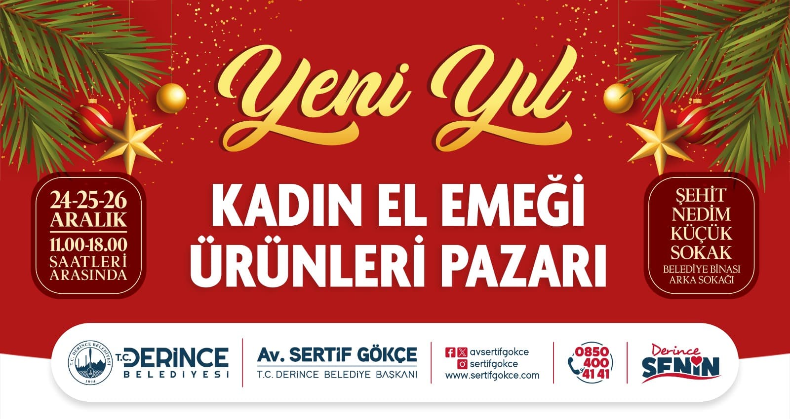 Derince'de Yeni Yıl İçin Kadın El Emeği Stantları!