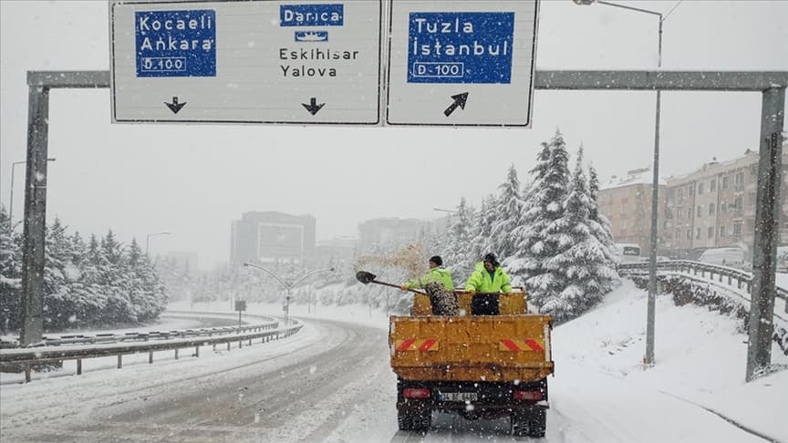Kocaeli'nin Yükseklerinde Kuvvetli Kar Yağışı Uyarısı!