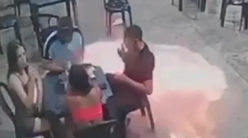 Brezilya'da Benzin İstasyonunda Facia Önleniyor!