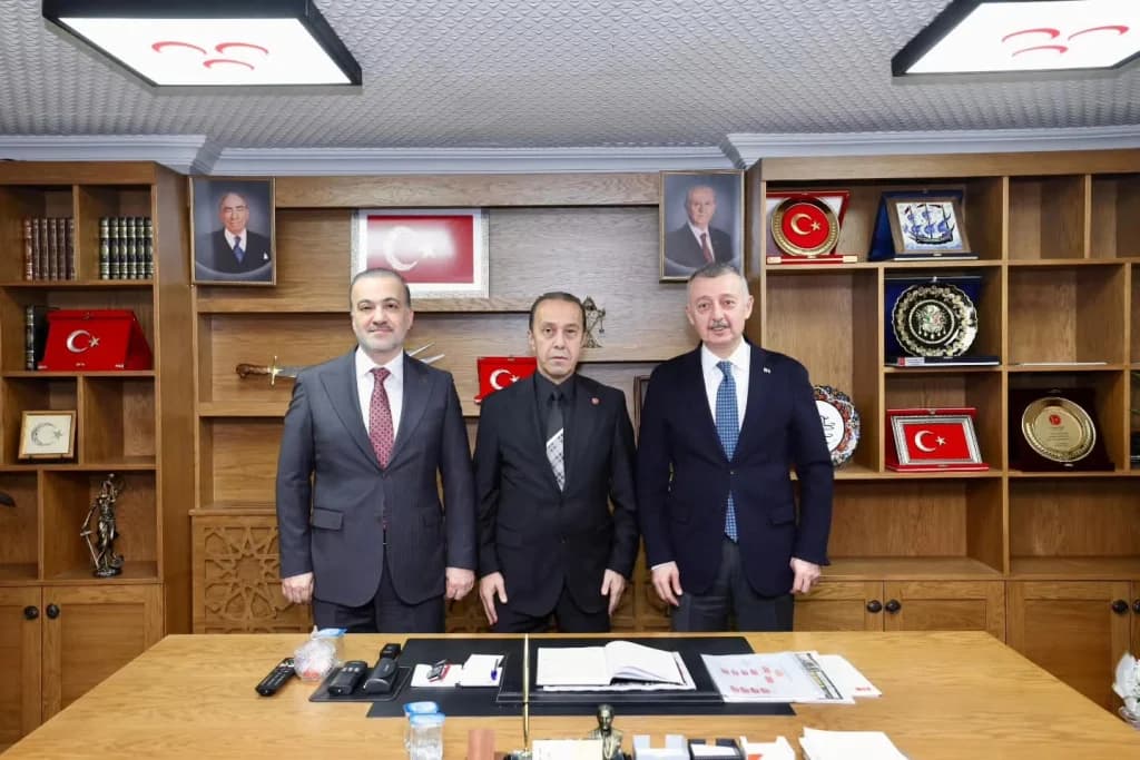 Büyükakın ve Talus'tan MHP İl Başkanı Akın'a Ziyaret