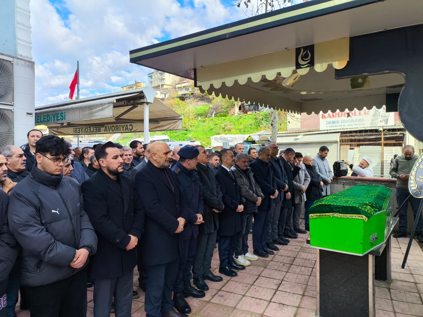 Gebze'de Şehit Babası Kemal Küçüksolak'a Veda!