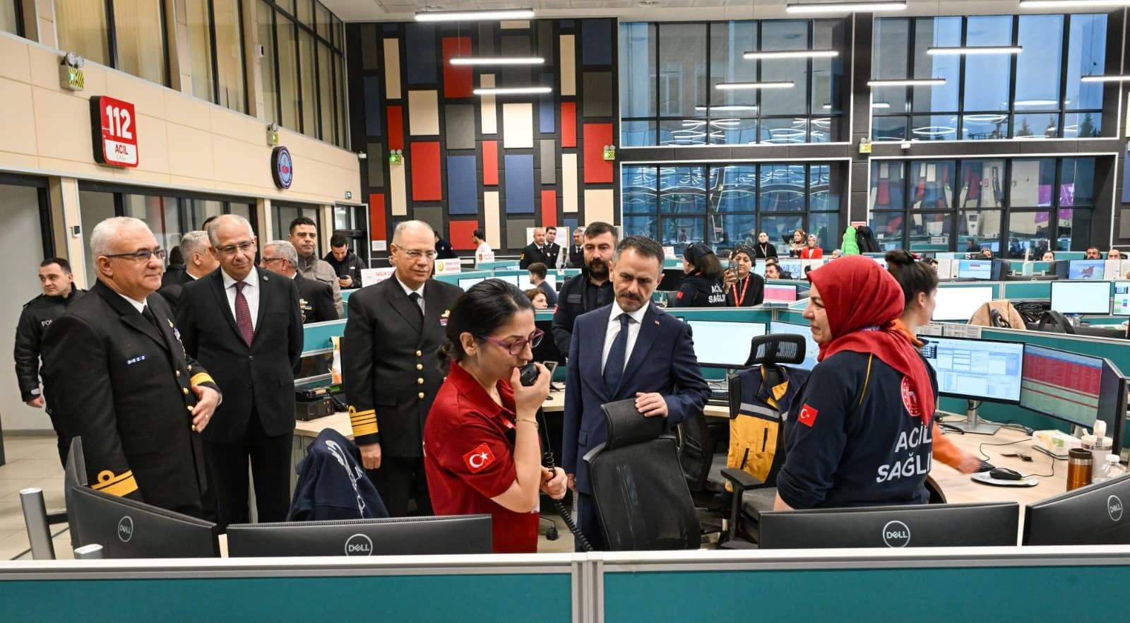 Vali Aktaş, 112 Acil Çağrı Merkezini Ziyaret Etti!