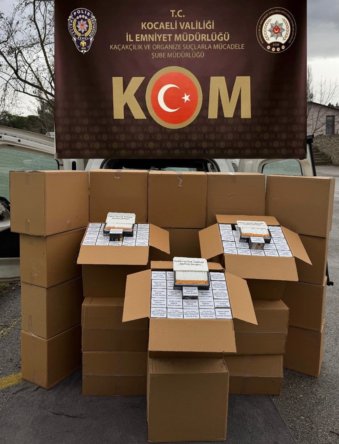 Körfez'de Kaçak Makaron Operasyonu!