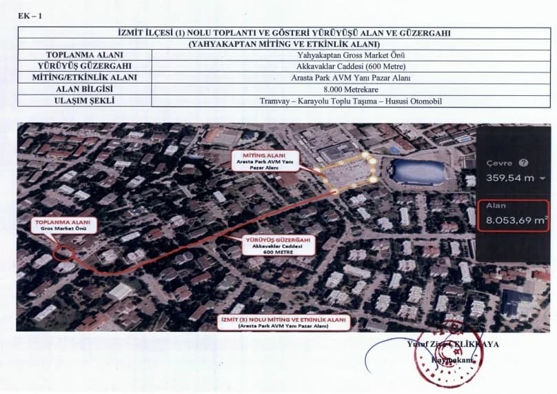 İzmit'te 2026 yılı yürüyüş güzergahları belirlendi