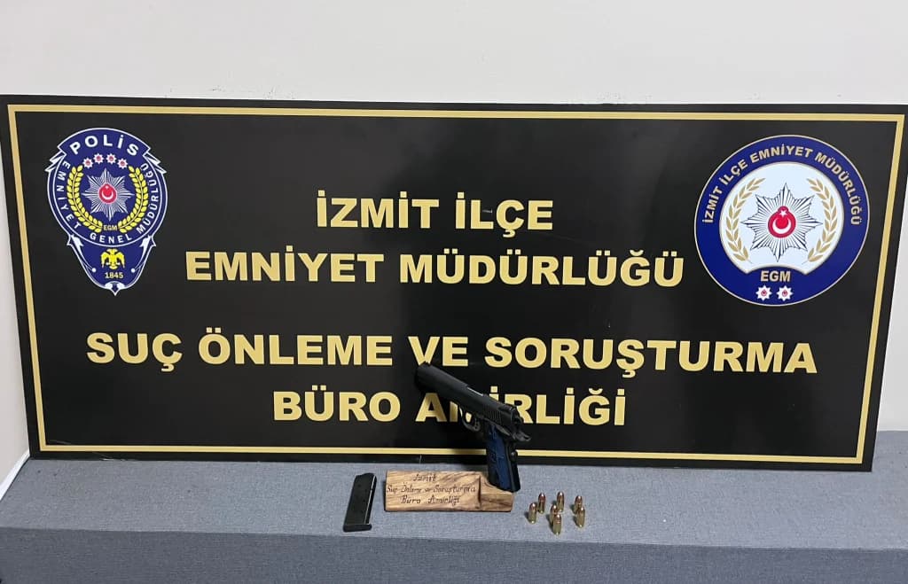İzmit'te silahlı tehdit olayının şüphelisi yakalandı!