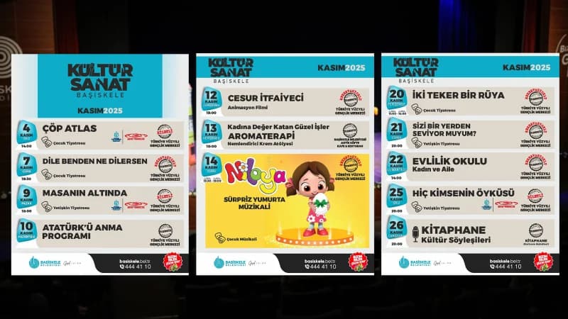 Başiskele'de Kasım Ayı Kültür-Sanat Etkinlikleri!