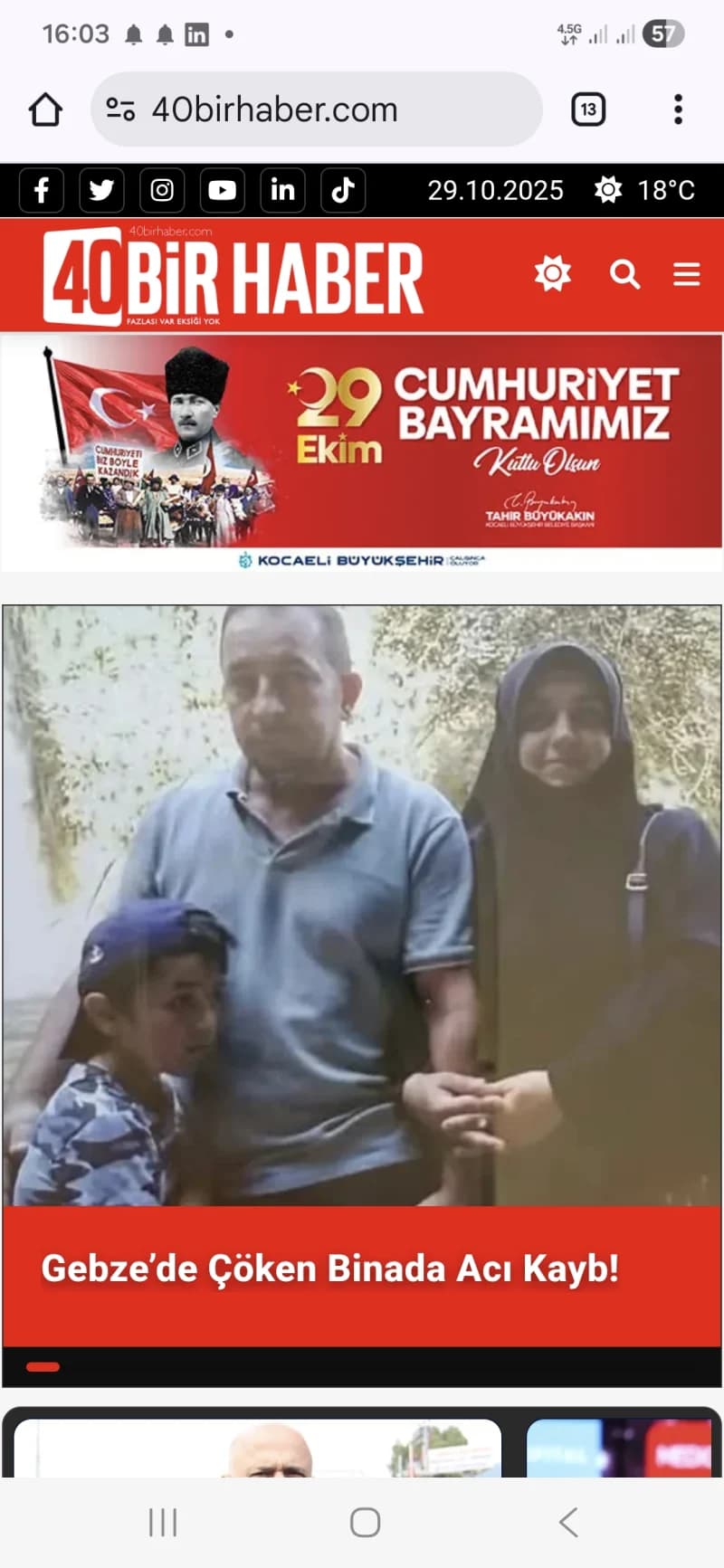 Gebze'de Bina Çöktü: 4 Ölü, 1 Yaralı!