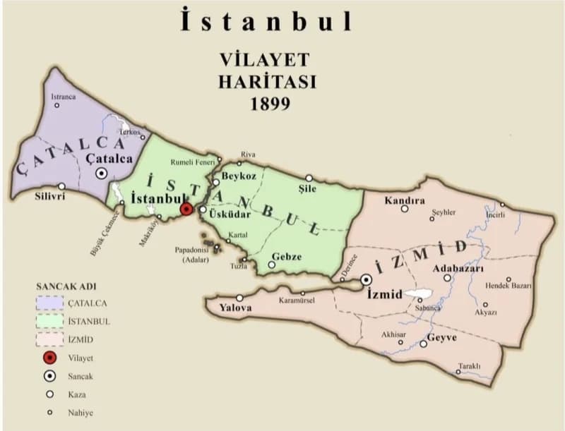 1899 Yılına Ait Harita Sosyal Medyada Gündem Oldu!