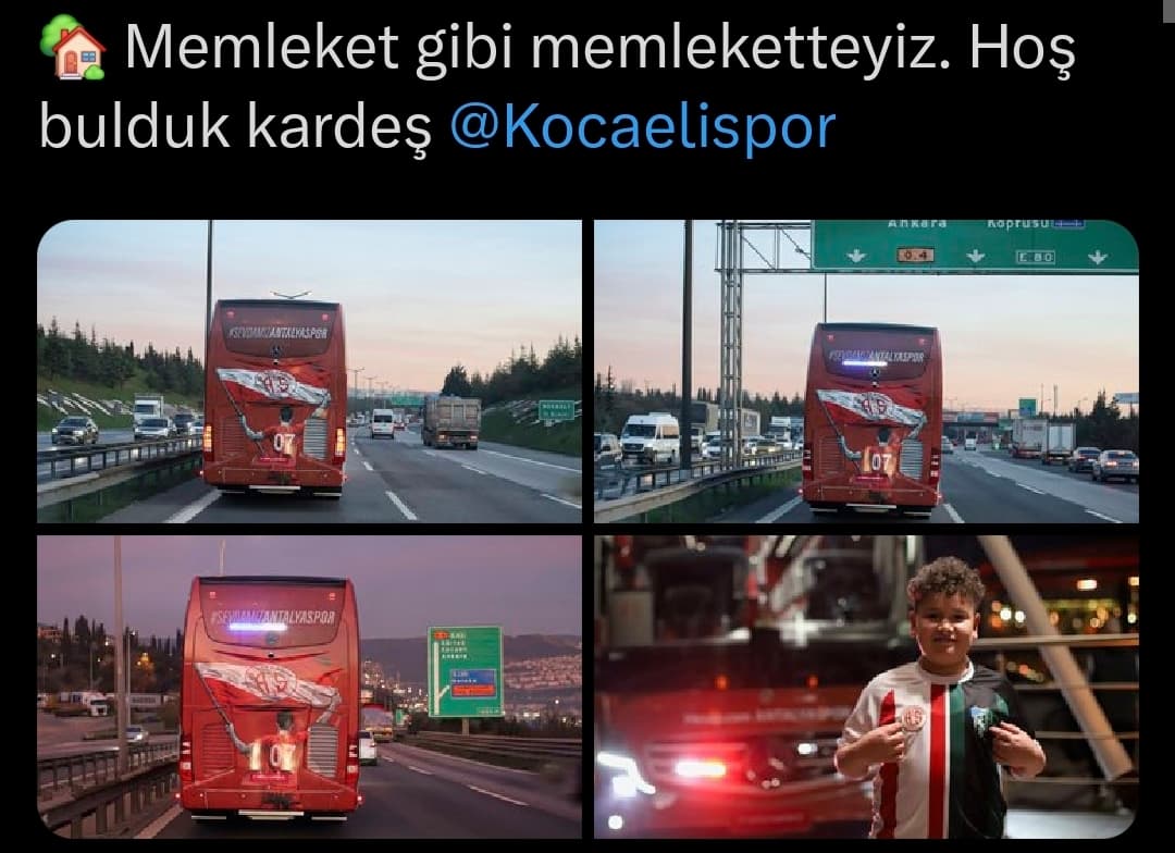 Kocaelispor ve Antalyaspor'dan Kardeşlik Mesajları!