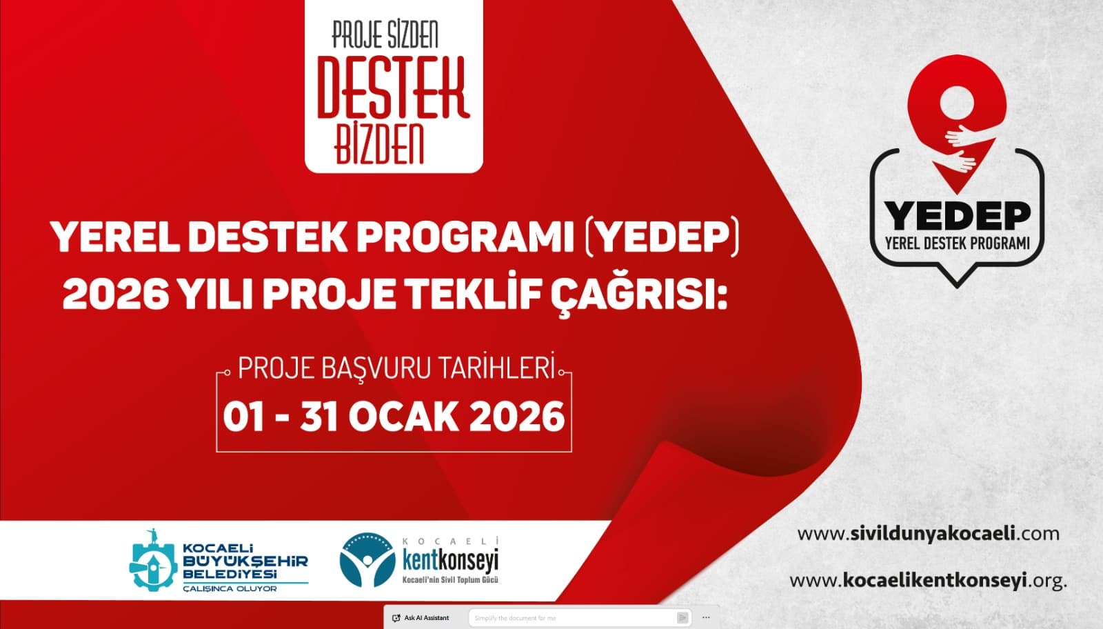 YEDEP 2026 başvuruları sona yaklaşıyor!