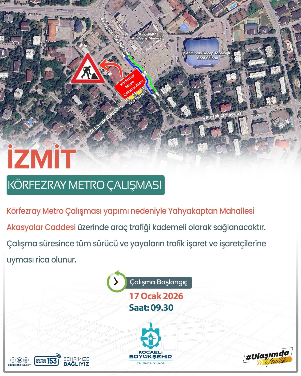 Yahyakaptan'da Trafik Düzenlemesi Başlıyor!