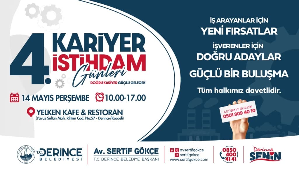 Derince'de İstihdam Buluşması Başlıyor