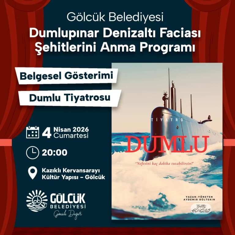Dumlupınar Faciası Gölcük'te Sahneleniyor