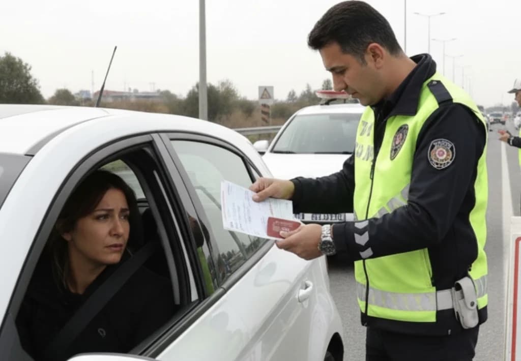 Ehliyet Süresi Dolan Kadın Sürücüye Ceza!