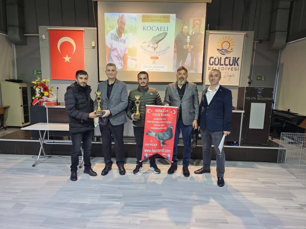 Gölcük'te en iyi oyun kuşları ödüllendirildi