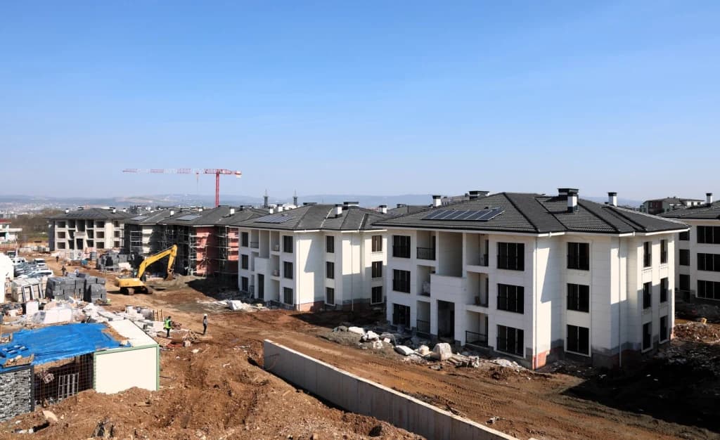 Kartepe Kent Konutları'nda kaba inşaat bitti