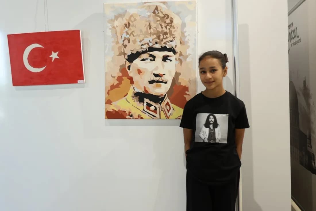 Kartepe’de 19 Mayıs ruhu tuvallere yansıdı
