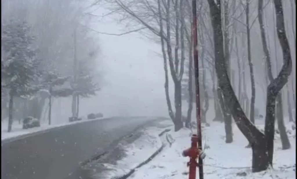 Kocaeli'de Nisan Sürprizi: Kar Yağışı Görüldü