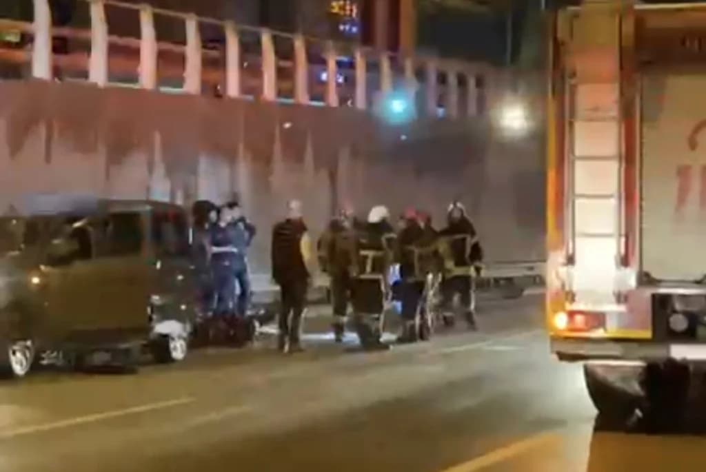 Körfez'de zincirleme kaza: Yaralılar!