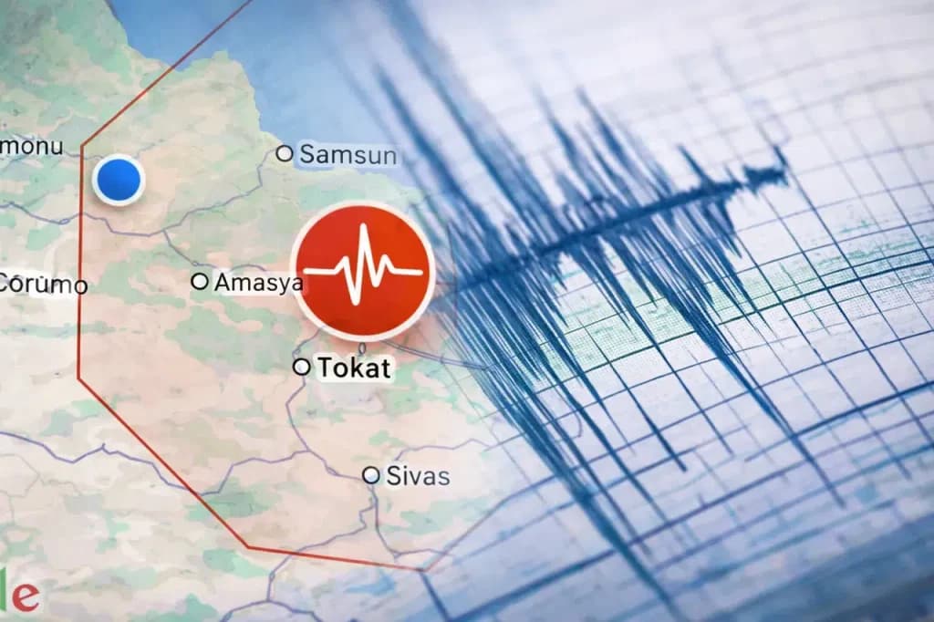 Niksar'da 5.5 büyüklüğünde deprem