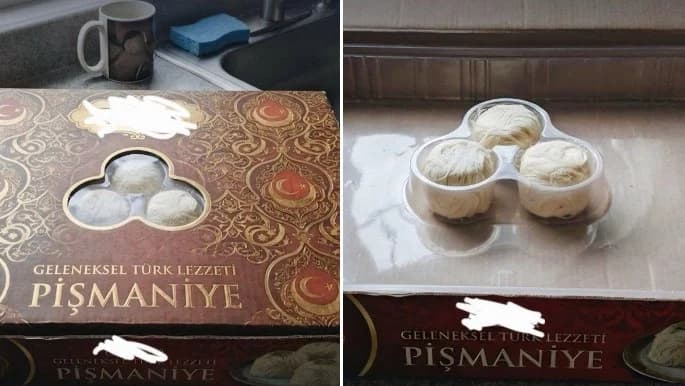 Pişmaniye kutusundan sadece 3 tane çıktı!