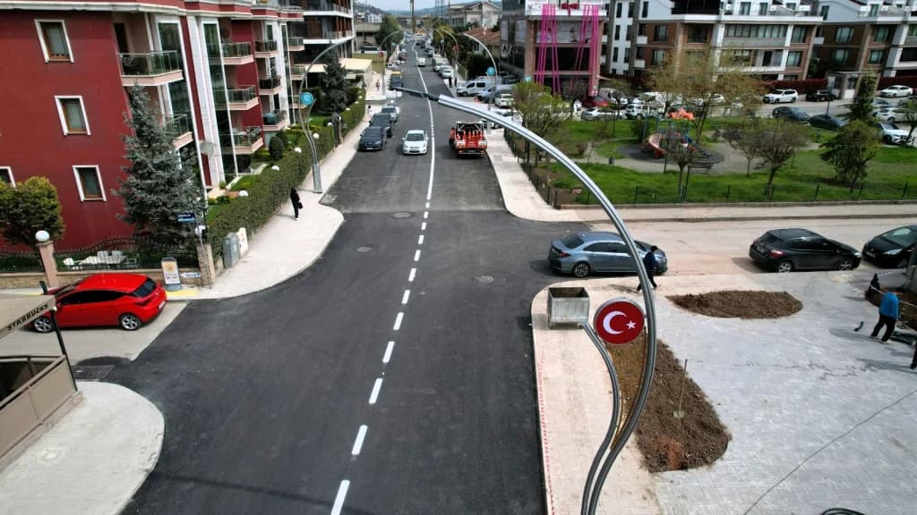 Şehit Ergün Köncü Caddesi'ne Yeni Çizgiler