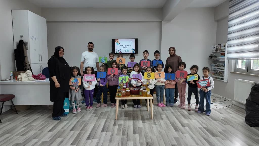 Miniklere sıfır atık bilinci aşılandı