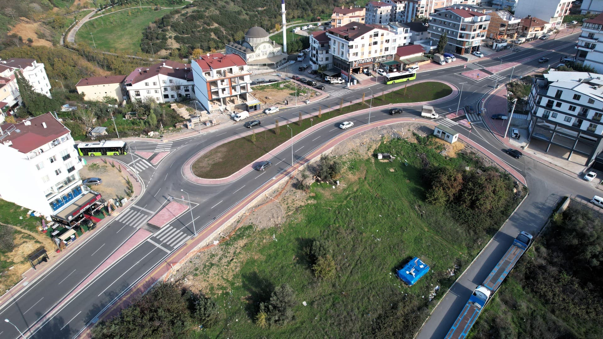 Gebze'de Trafik Döner Kavşaklarla Rahatlıyor!