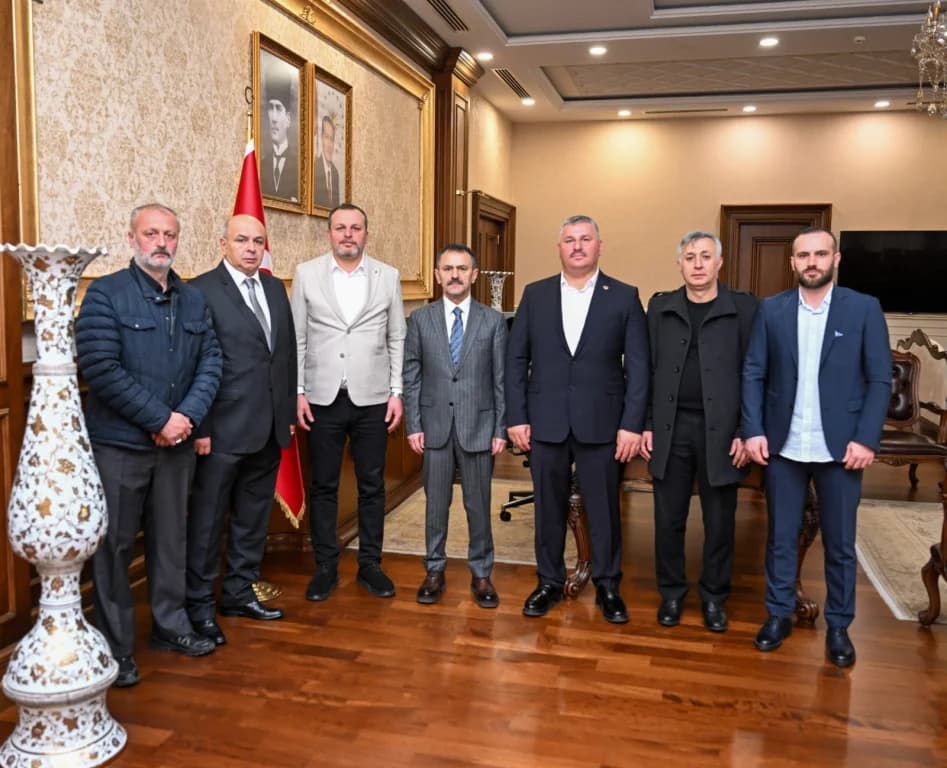 Şoförler Odası'nın yeni yönetiminden Vali'ye ziyaret
