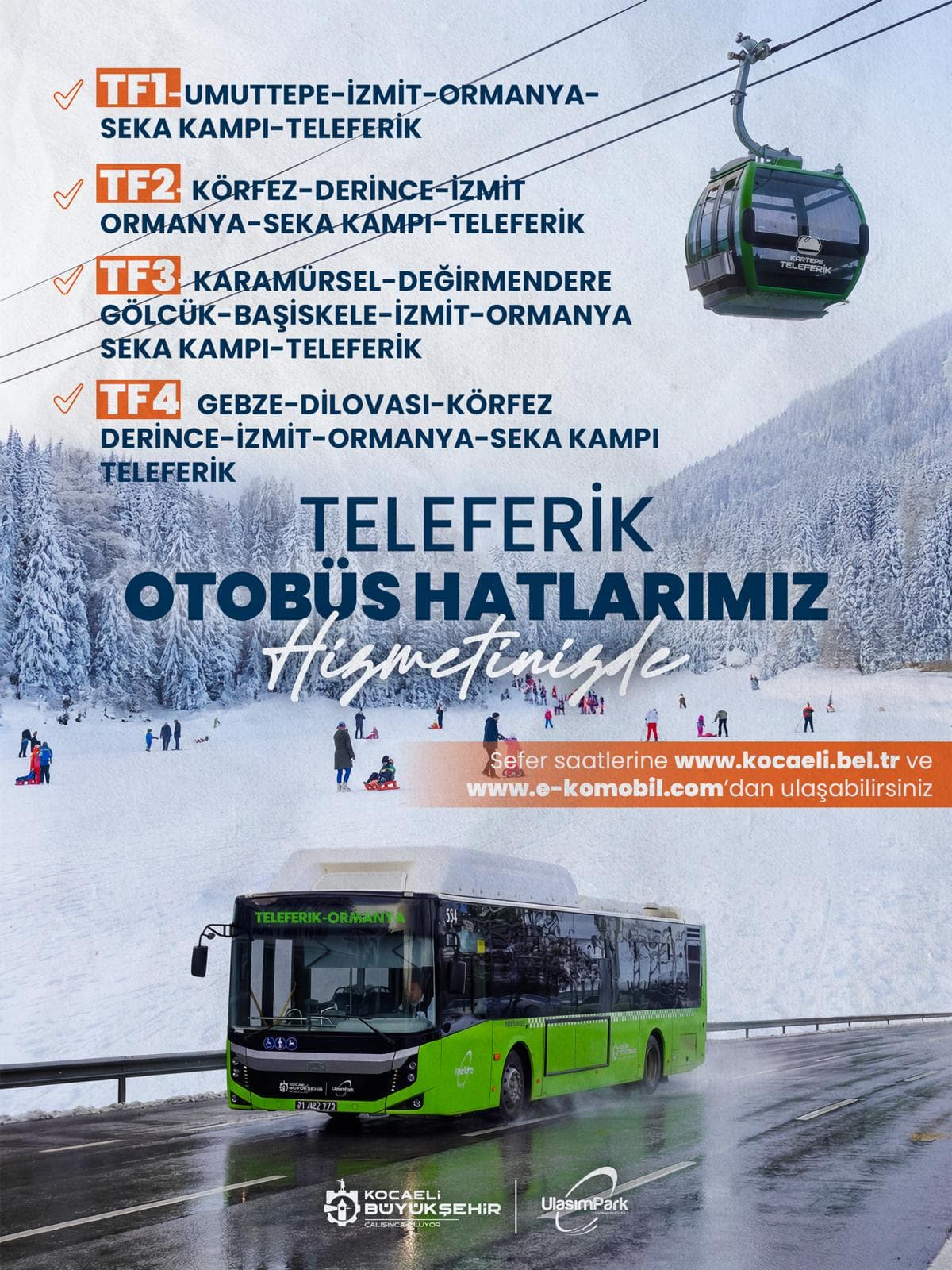 Kartepe Teleferik'e Ulaşım Kolaylaşıyor!