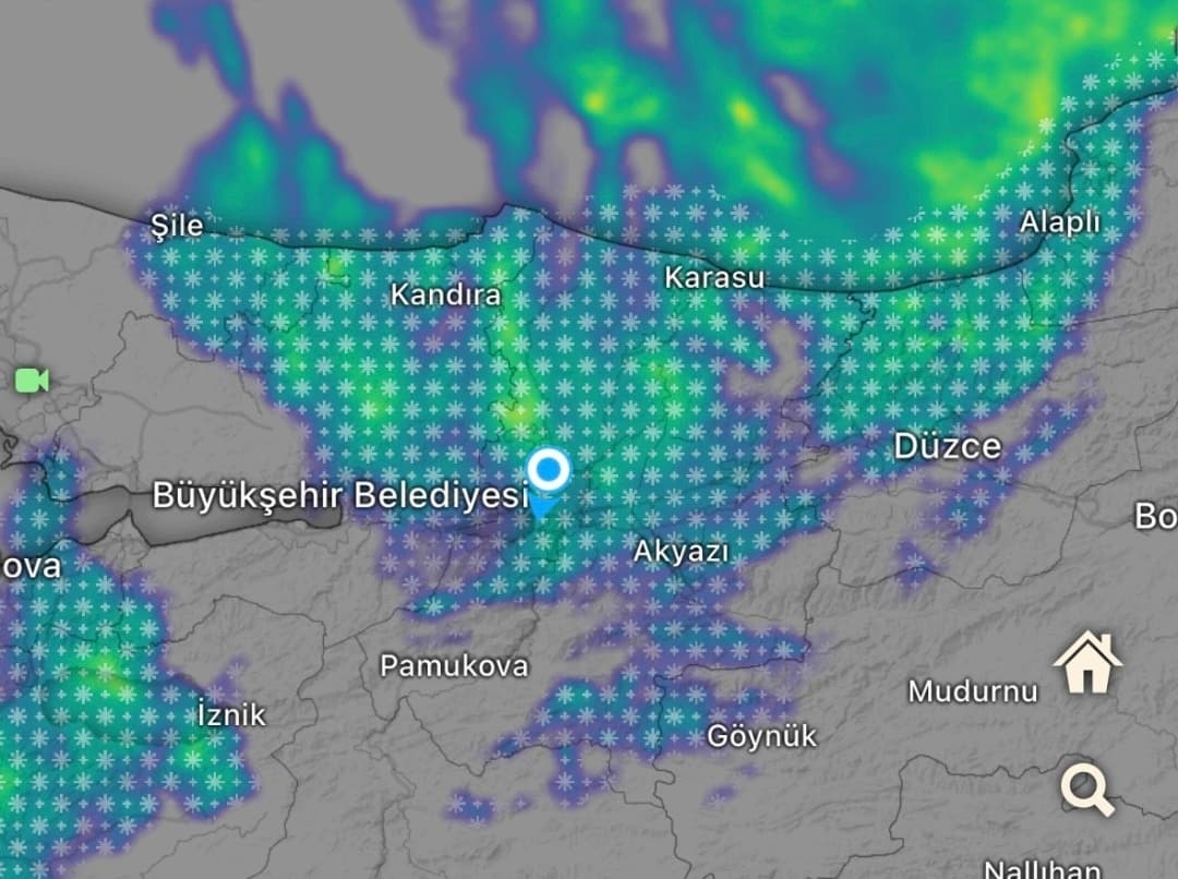 Kocaeli'de Yeni Yılın İlk Sabahında Kar!