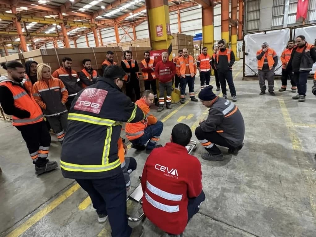 KOBİTEM'den Ceva Lojistik çalışanlarına yangın eğitimi