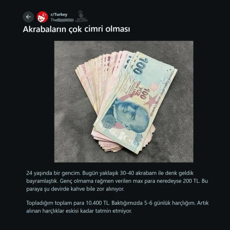 Bayram Harçlığına İsyan: 'Artık Tatmin Etmiyor'