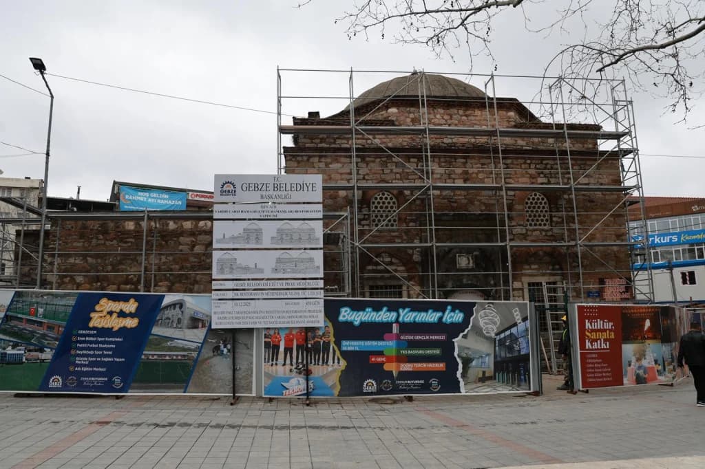 Gebze'nin Tarihi Çarşı Hamamı restore ediliyor