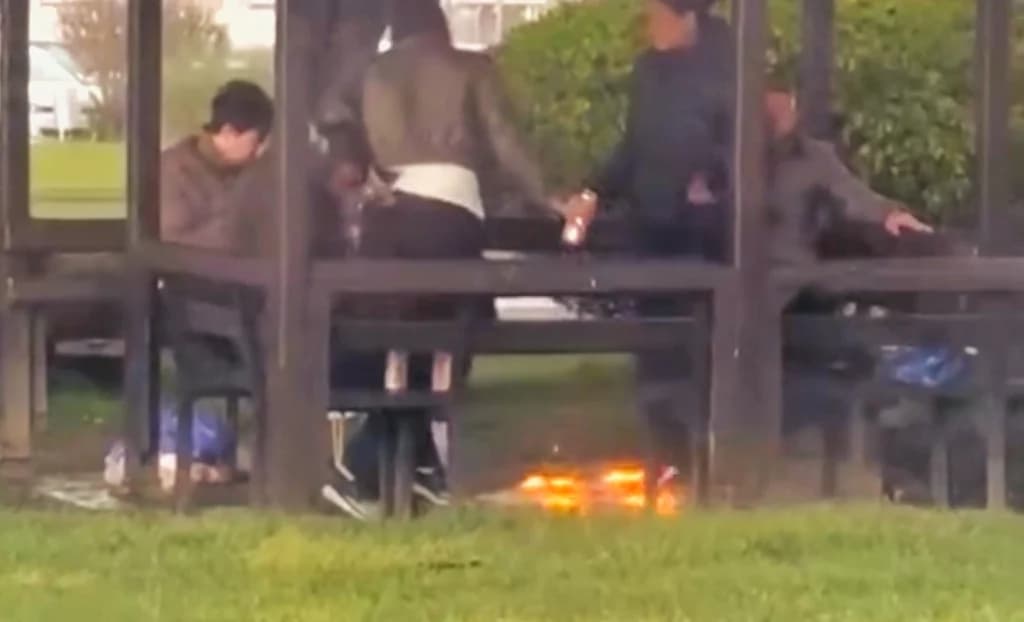 İzmit Sahili'nde Gündüz Vakti Ateş Yakan Gençlere Tepki