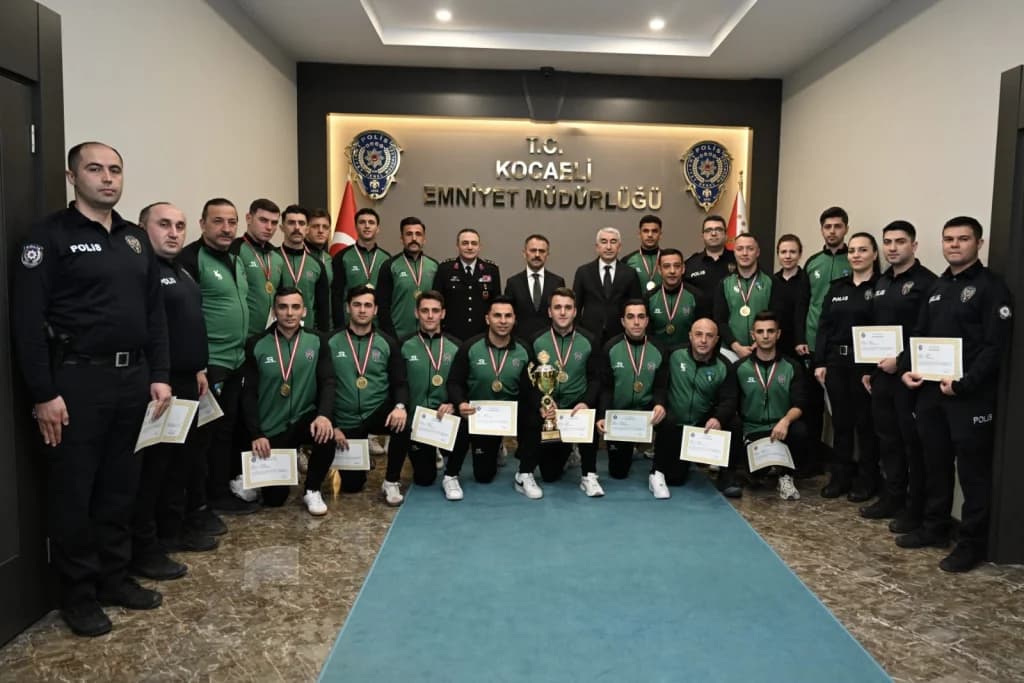 Kocaeli polisinden spor başarısı