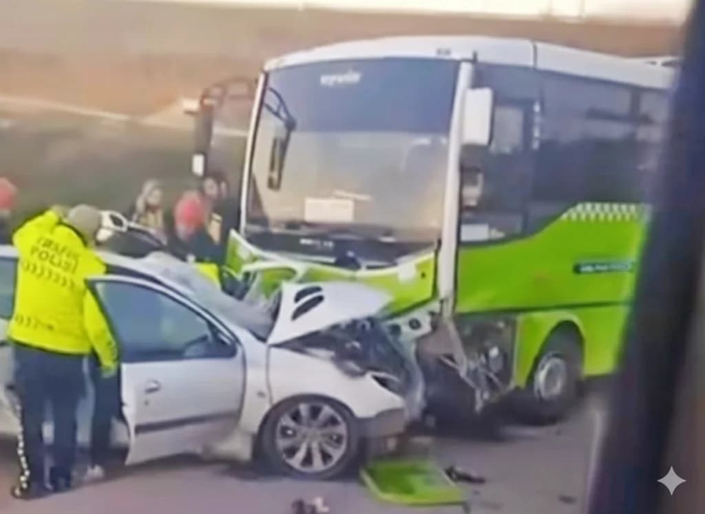 Tavşanlı'da Otobüs ve Otomobil Çarpıştı: Yaralılar Var!