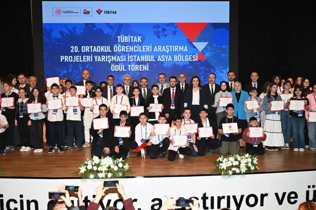 TÜBİTAK Ortaokul Öğrencileri Proje Yarışması Ödülleri Dağıtıldı